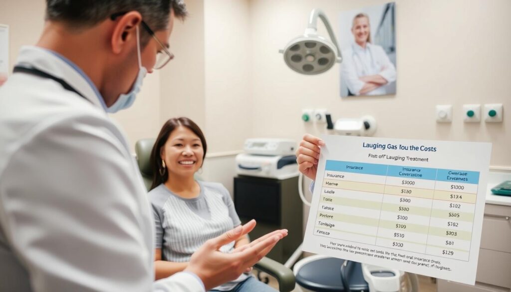 how much is laughing gas at the dentist with insurance